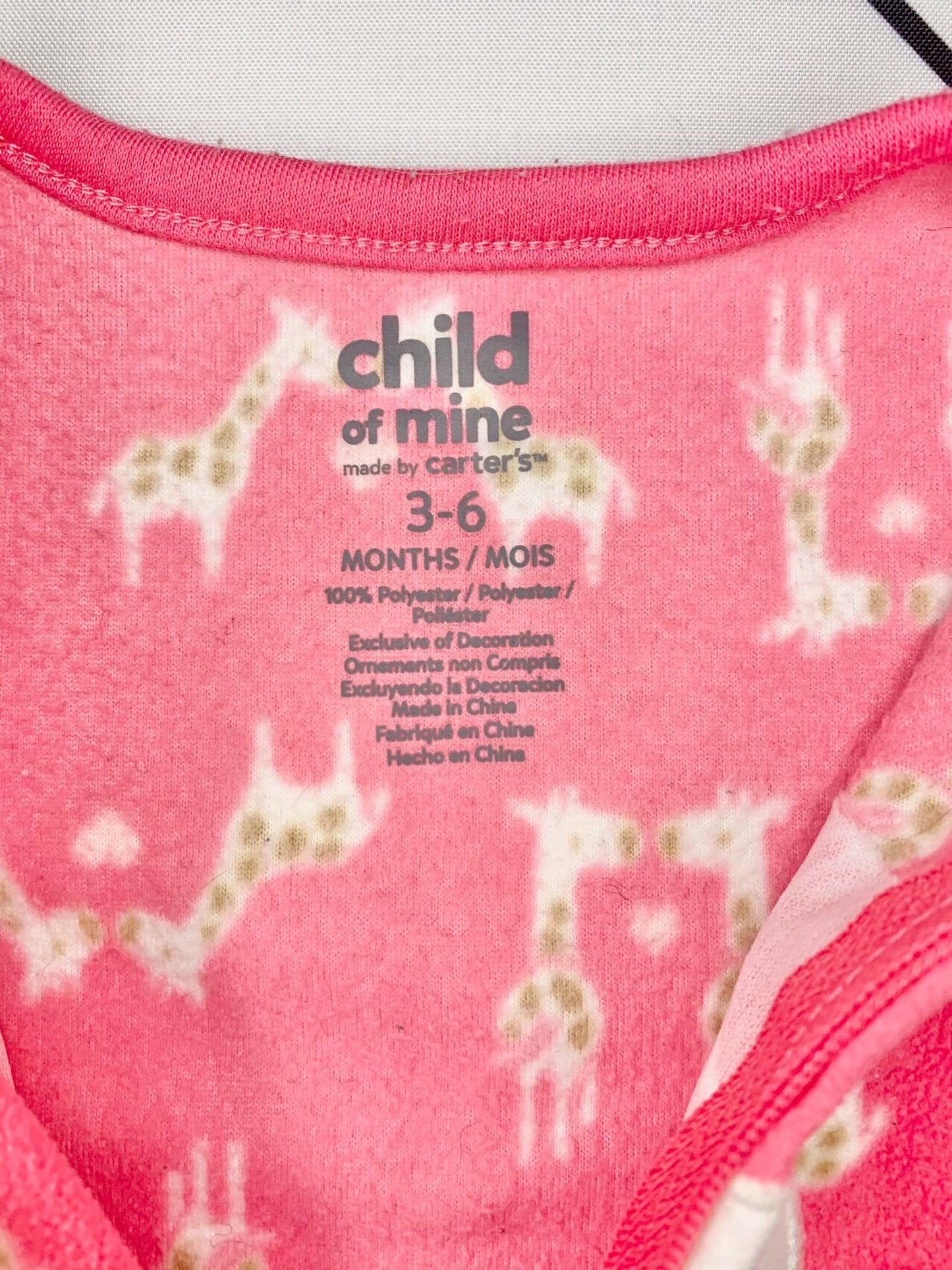 Baby Giraffe Sleeper- 3/6 Months