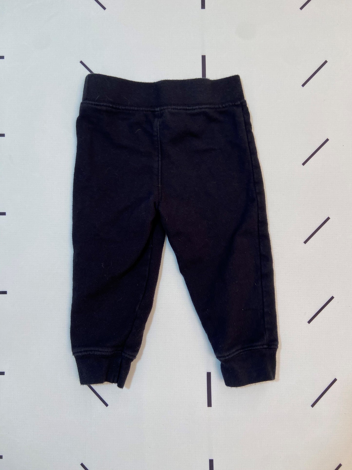 Black Pull-On Joggers - 12 Months