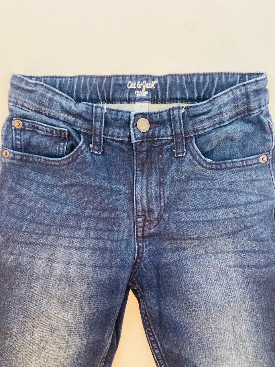 Dark Wash Straight Leg Jeans- Youth L (10)