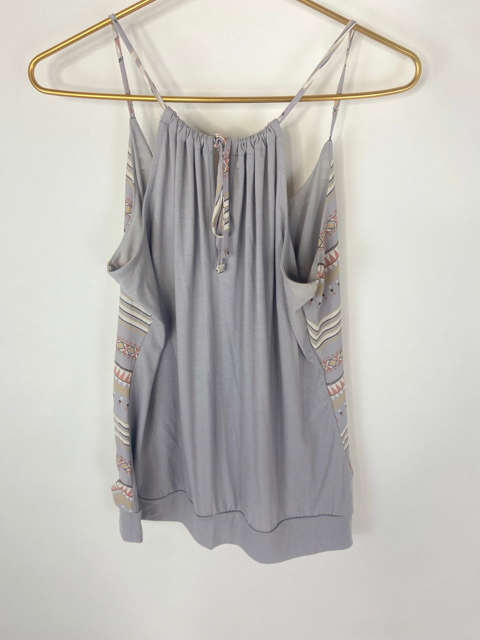 Gray Aztec Tank- L