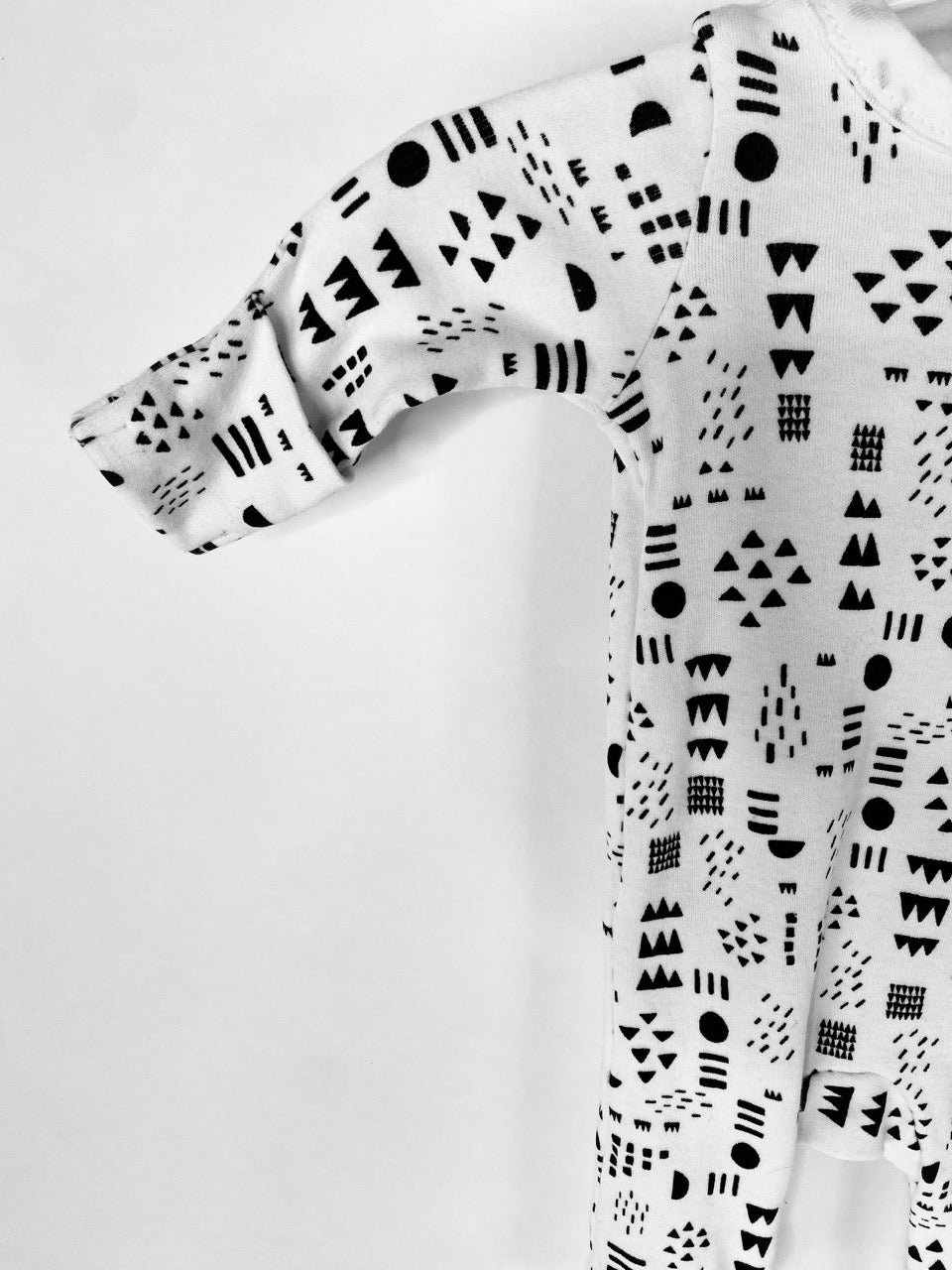 Black and White One Piece Outfit- Newborn