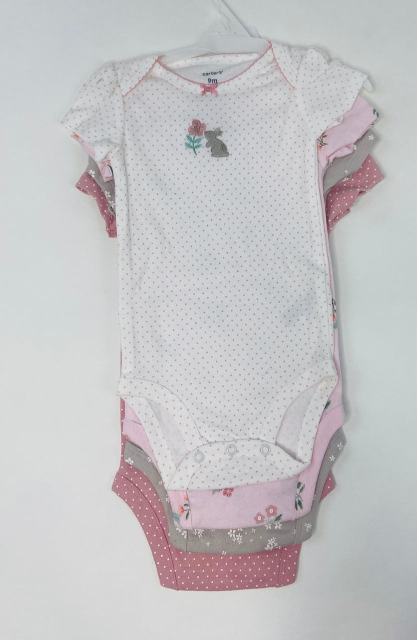 Spring Onesie Set of Four- NWT- 9 Months