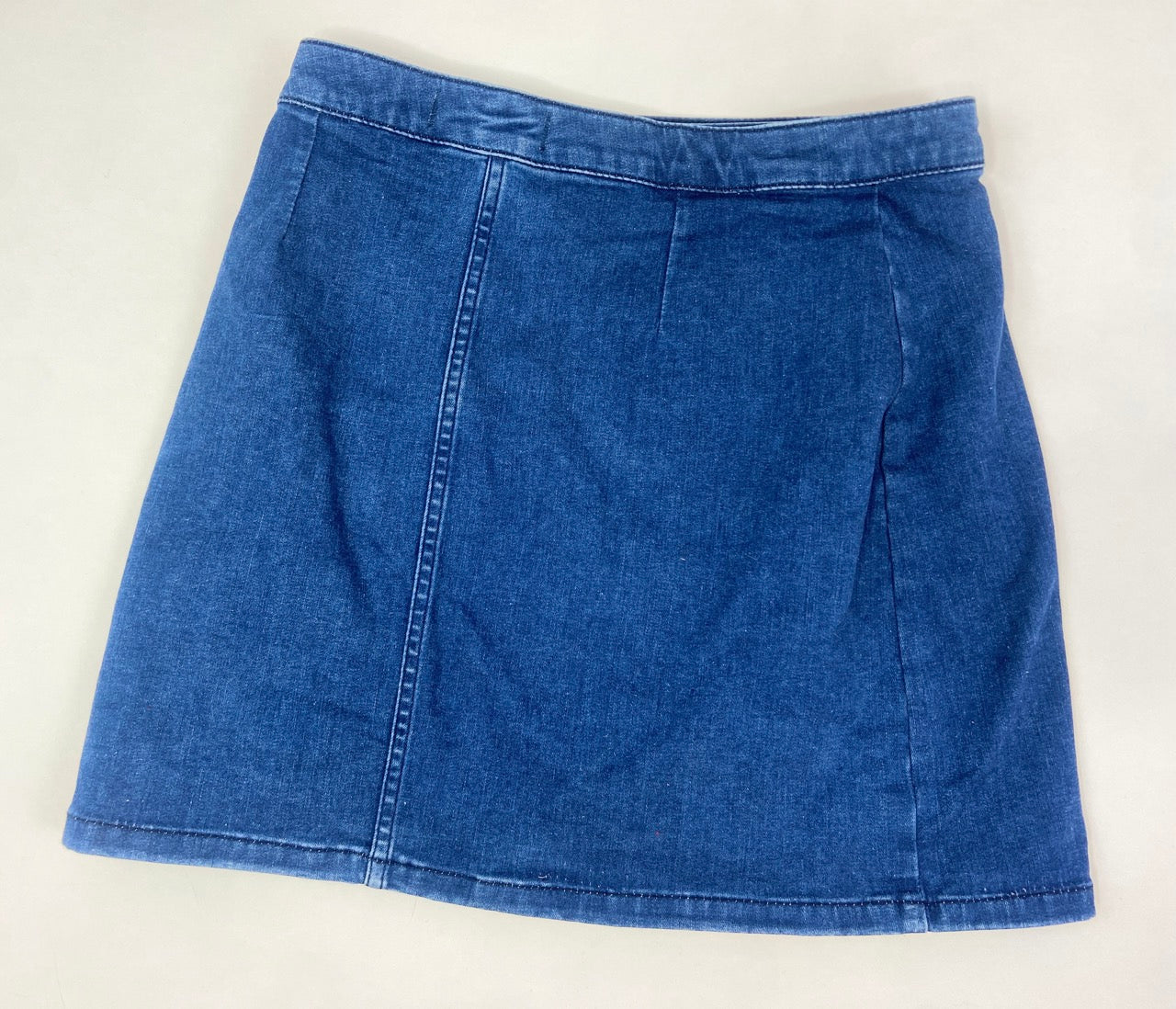 Denim Button Up Skirt- M (8)