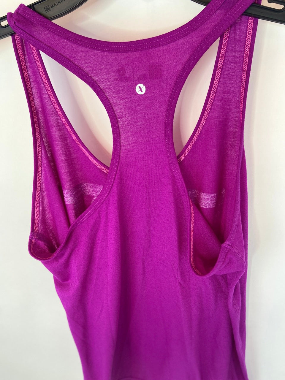 Bright Neon "Fast" Razor Back Tank- L