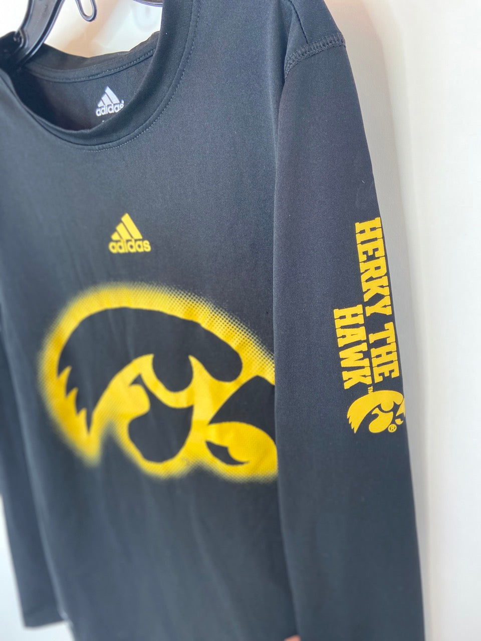 Adidas Climalite Iowa Hawkeyes Long Sleeve- Youth S (8)