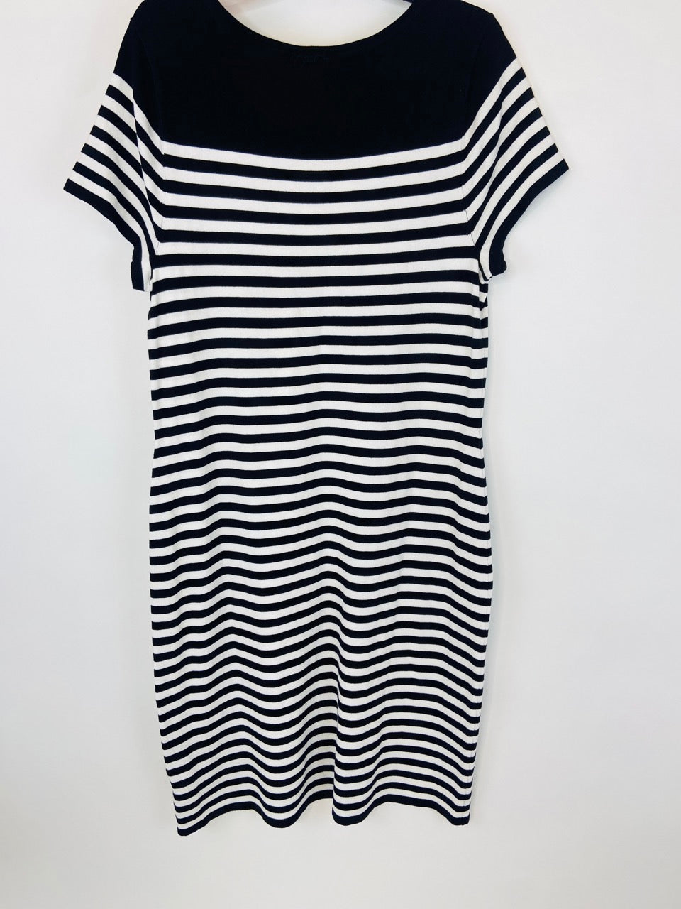 NWT- Torrid, Black and White Striped Sweater Dress- 2X