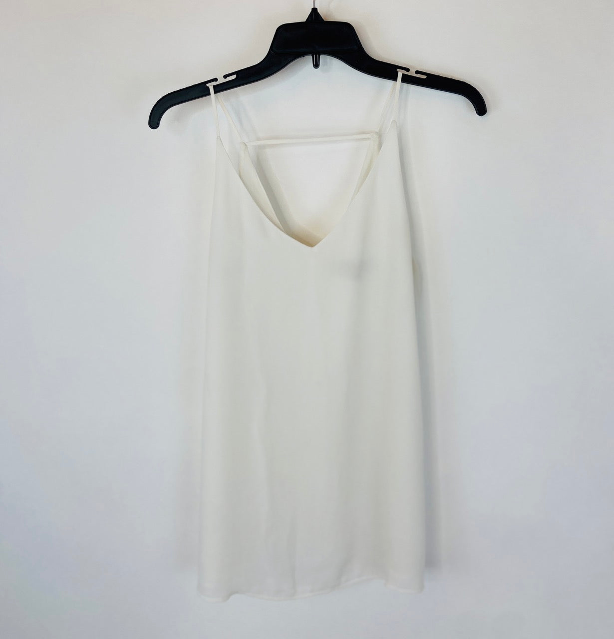 Sheer White Spaghetti Strap Delicate Tank Top- S