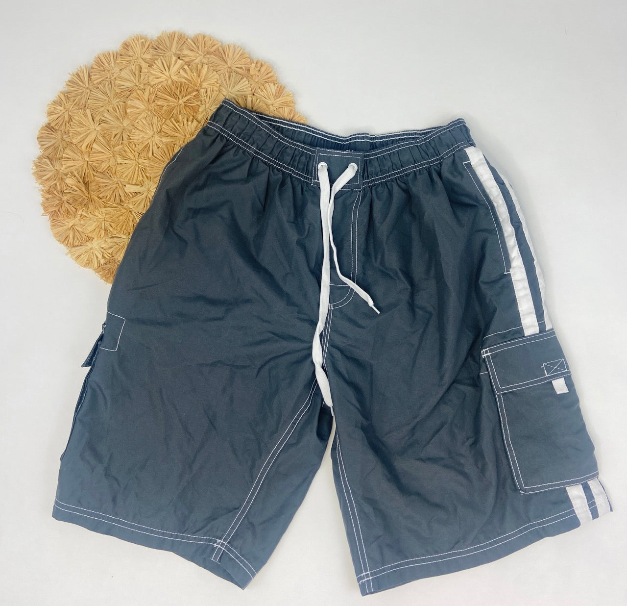 Kanu Surf, Gray Swim Trunks- XL