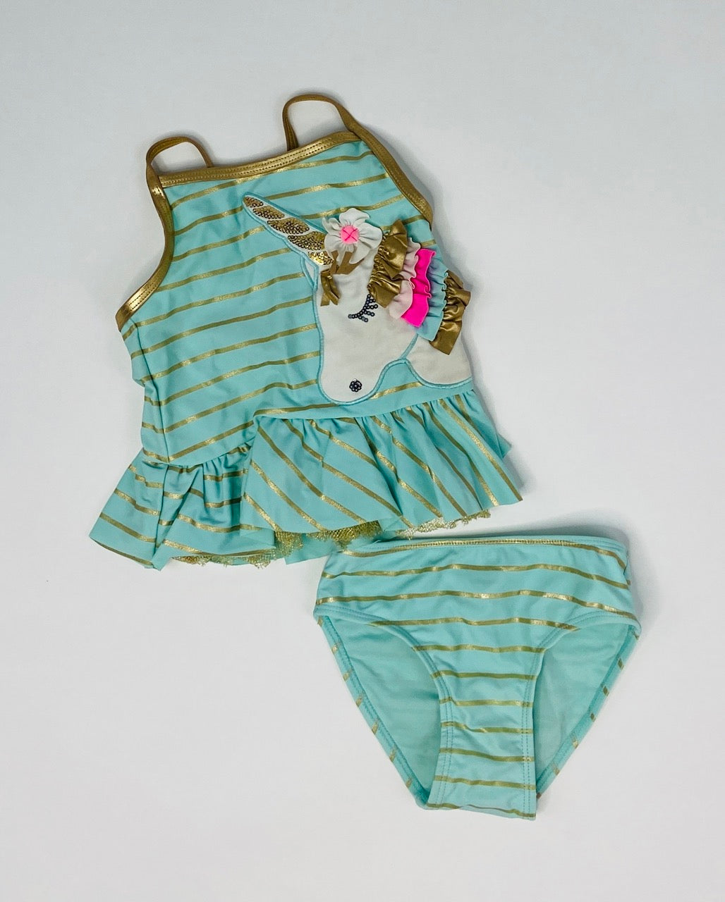 Unicorn Tutu Tankini Two Piece Swimsuit 2T The Adopted Closet