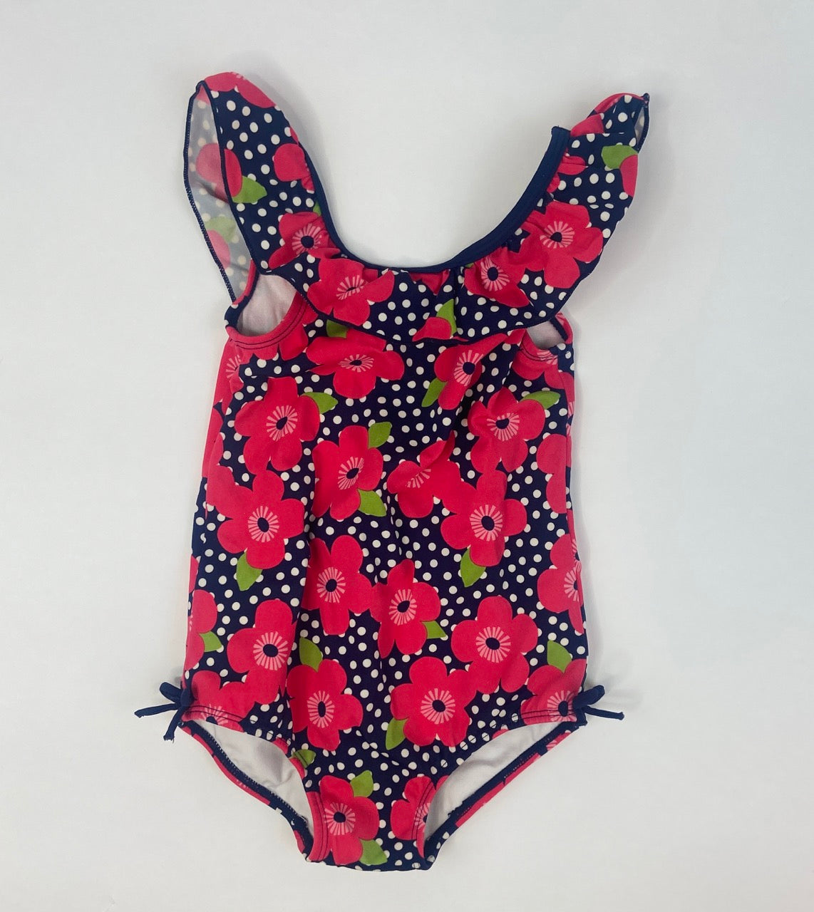Gymboree, Navy Poppy One Piece Swimsuit- 3T
