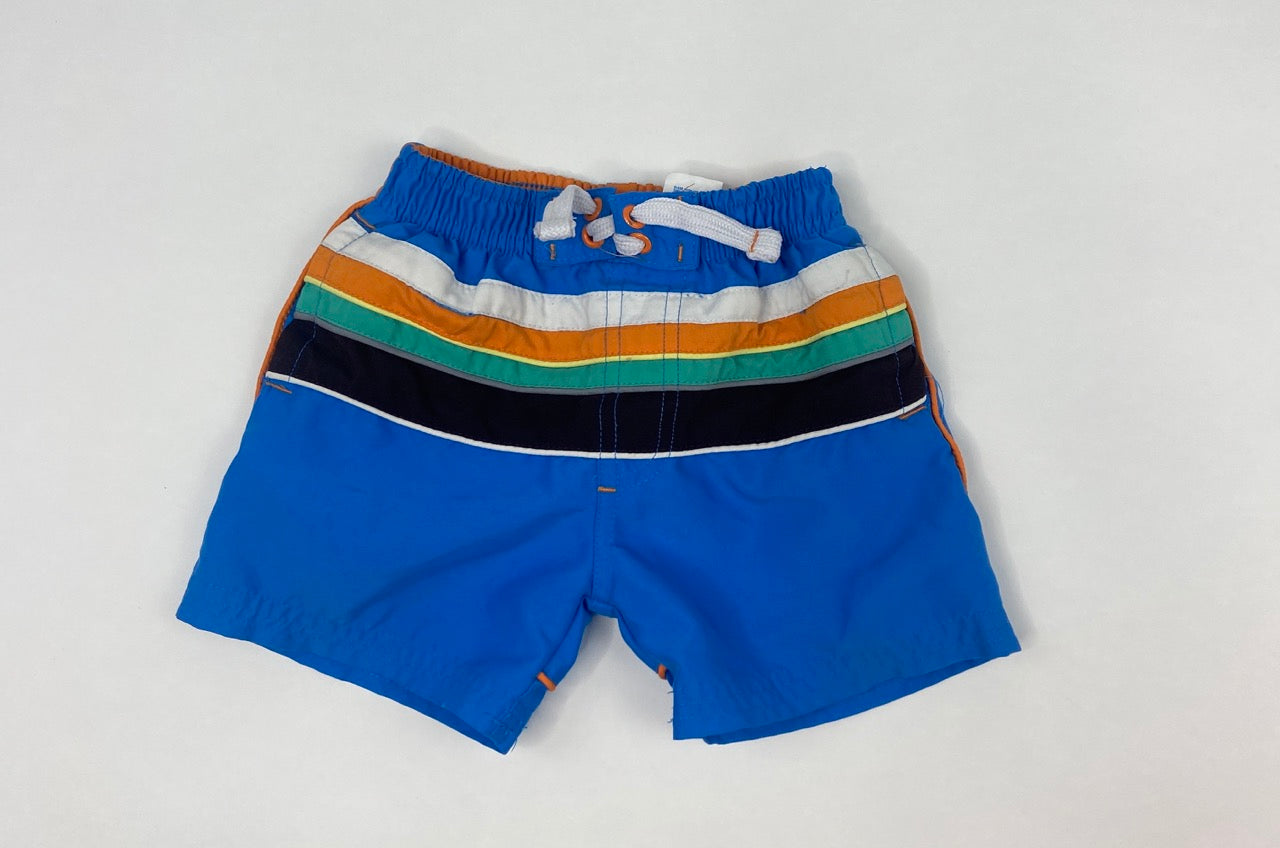 Blue Striped Swim Trunks- 18 Month
