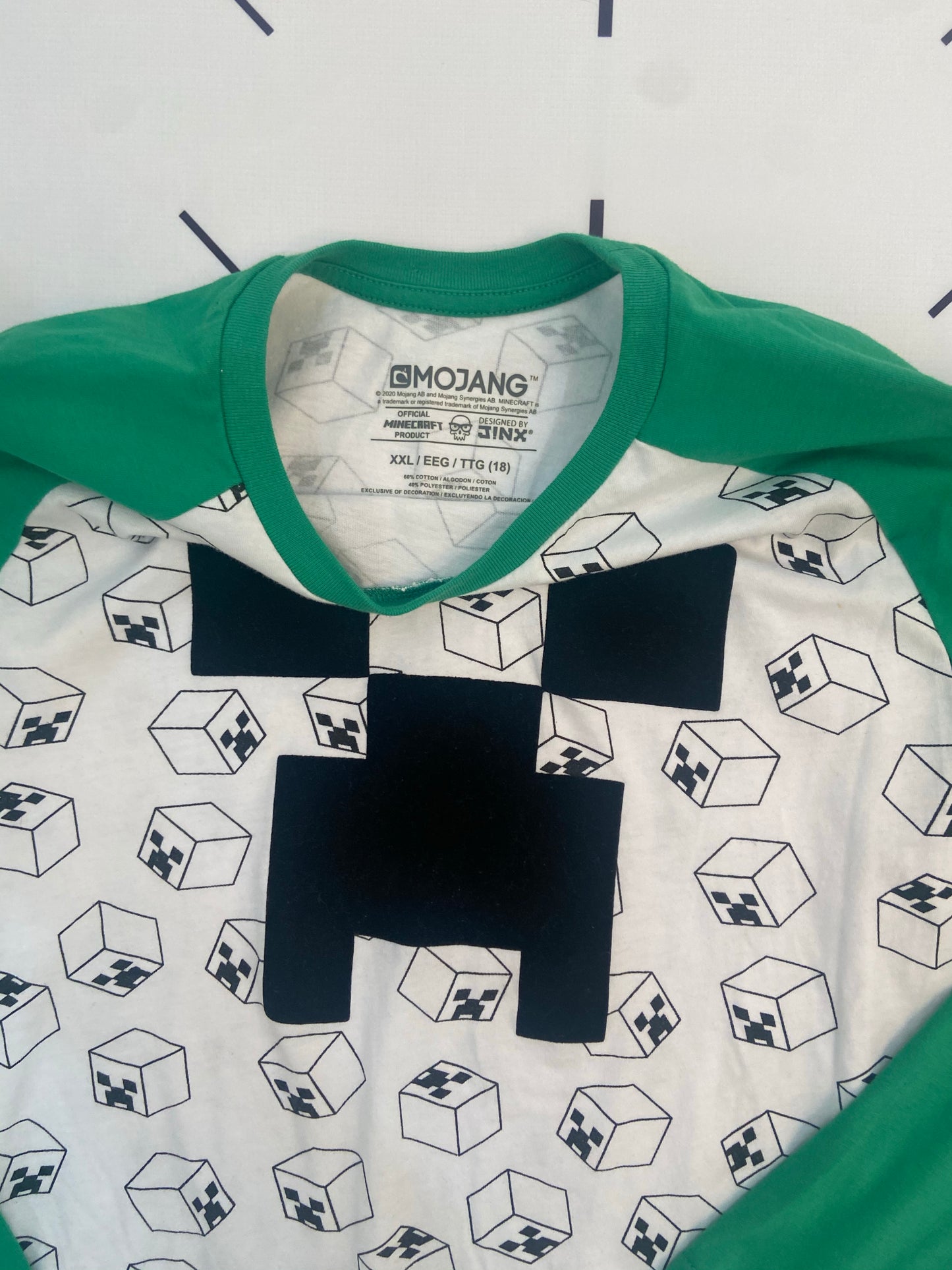 Minecraft Long Sleeve- Youth XXL (18)