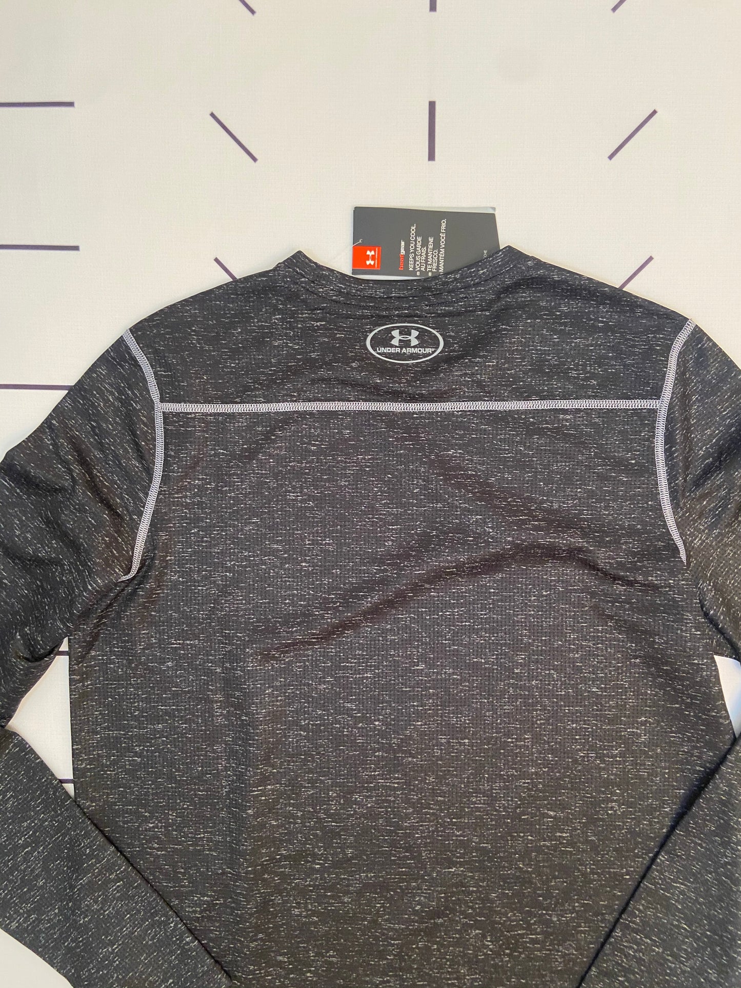 Black and Gray Heatgear Long Sleeve- NWT -S