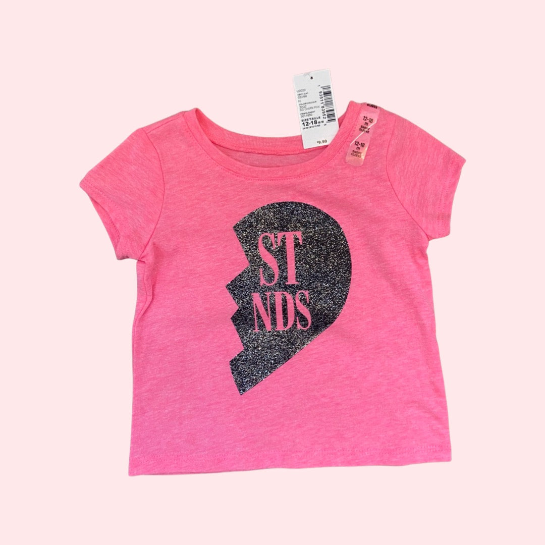 Best Friends Heart Tshirt Set- 12-18 Months NWT