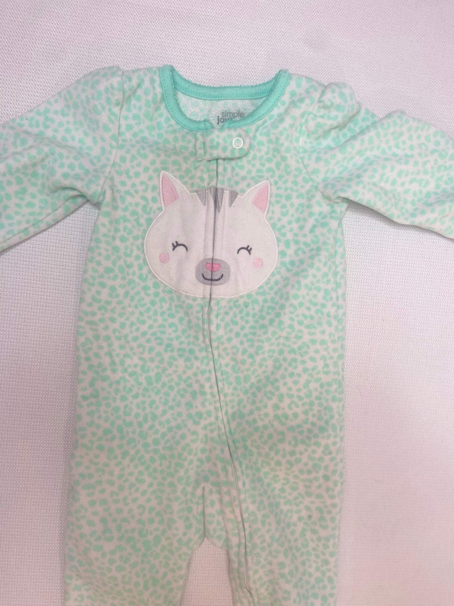 Happy Kitty Sleeper- 6/9 Months