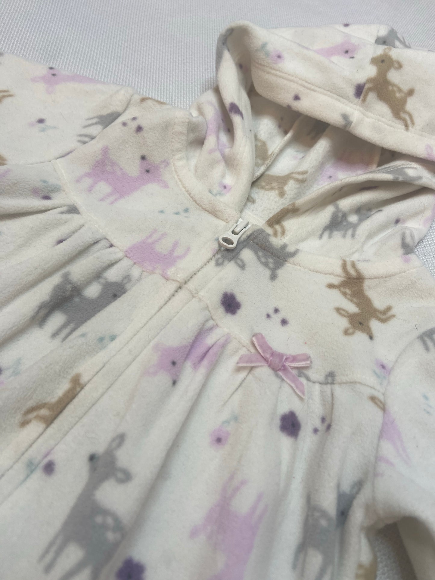 Oh Dear Hooded Zip Up Outfit- 6/9 Months