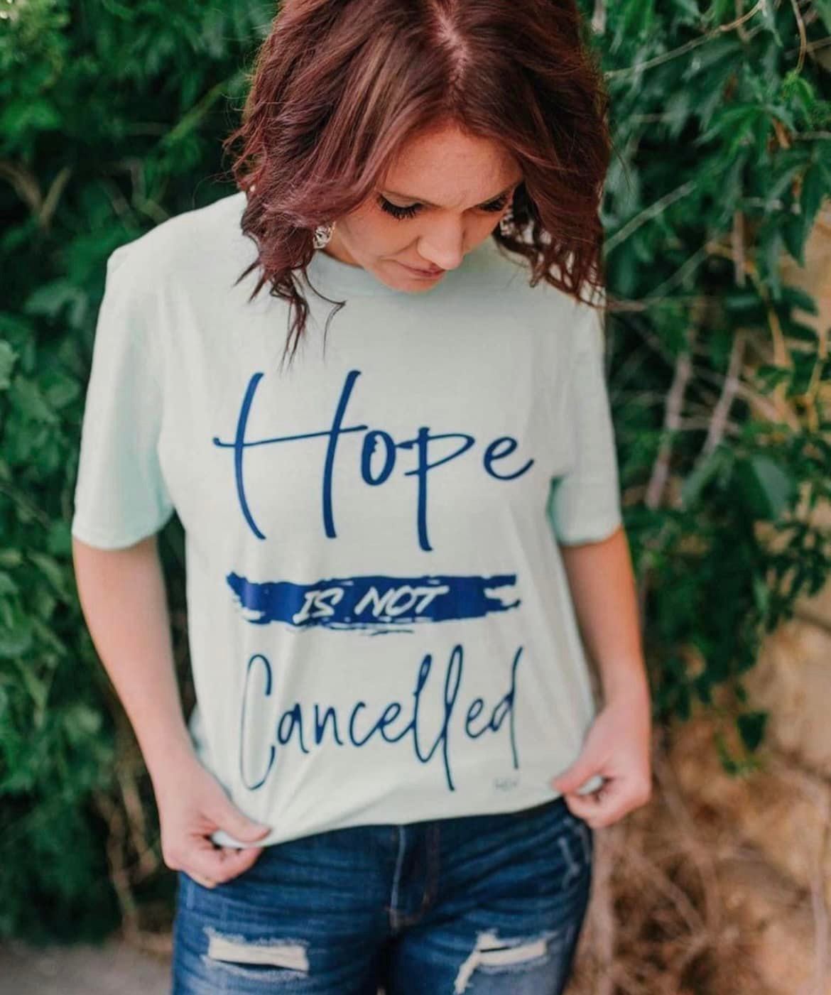 NWT "Hope is Not Cancelled" Graphic Tee