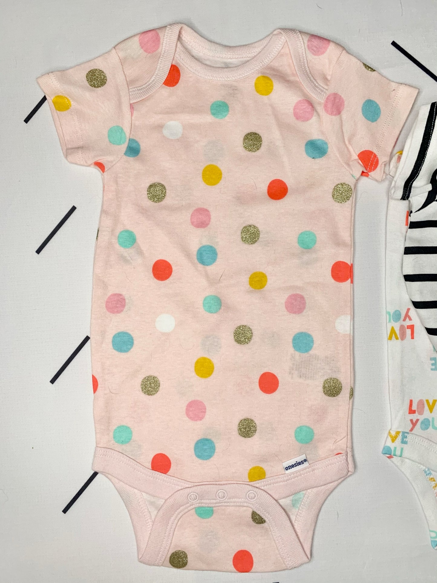 hello rainbow Onesie Set of 3 - 3/6 Months NWOT