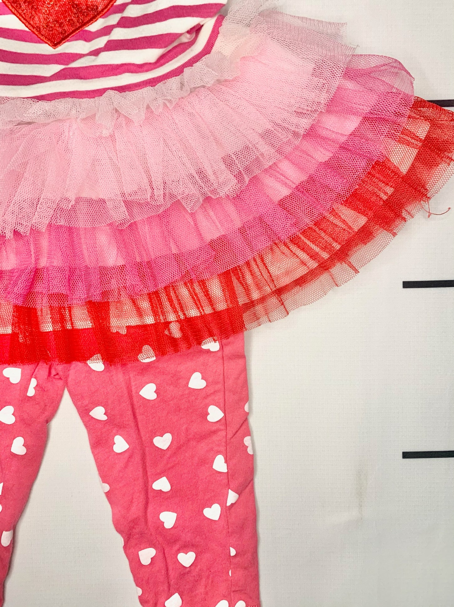 Sequence Heart Tutu Outfit - 6/9 Months