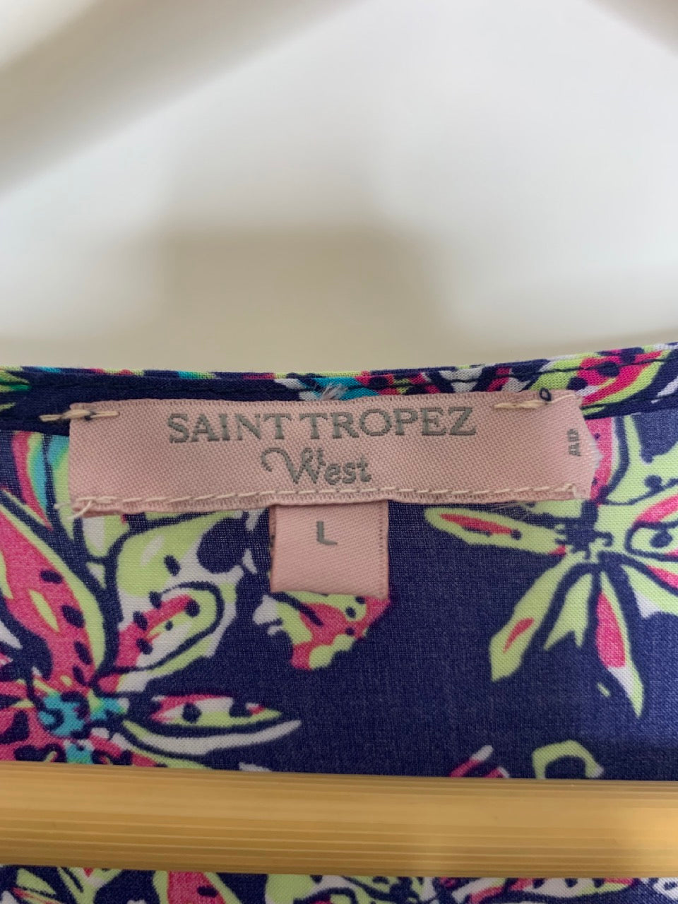 Saint Tropez West Knot Front Floral Top