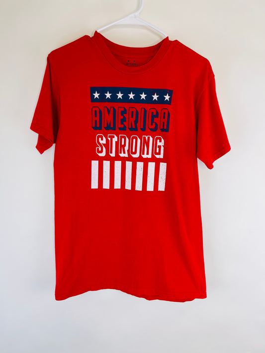 "America Strong" Patriotic T-Shirt - Unisex M