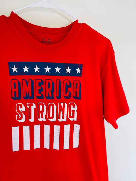 "America Strong" Patriotic T-Shirt - Unisex M