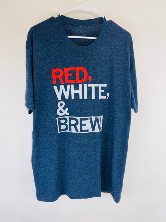 "Red, White, & Brew" T Shirt - Unisex L