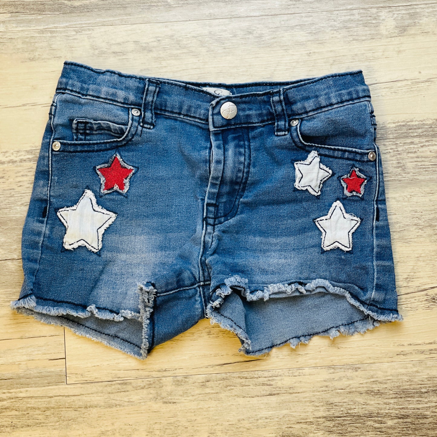 Jessica Simpson Stars Patchwork Shorts - Youth XS (6)