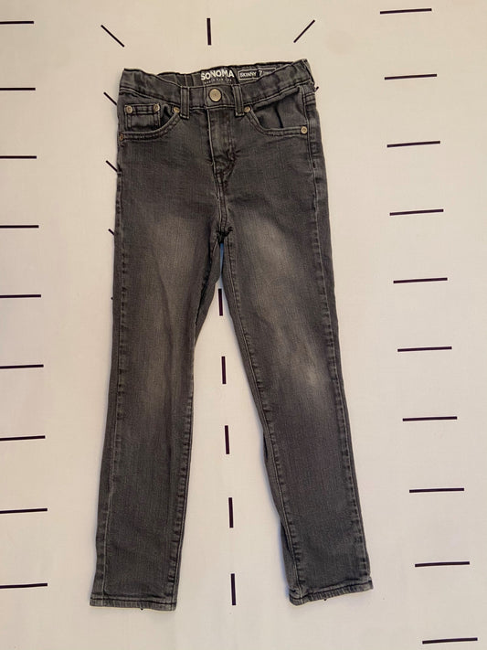 Gray Skinny Fit Jeans - 7Y Regular