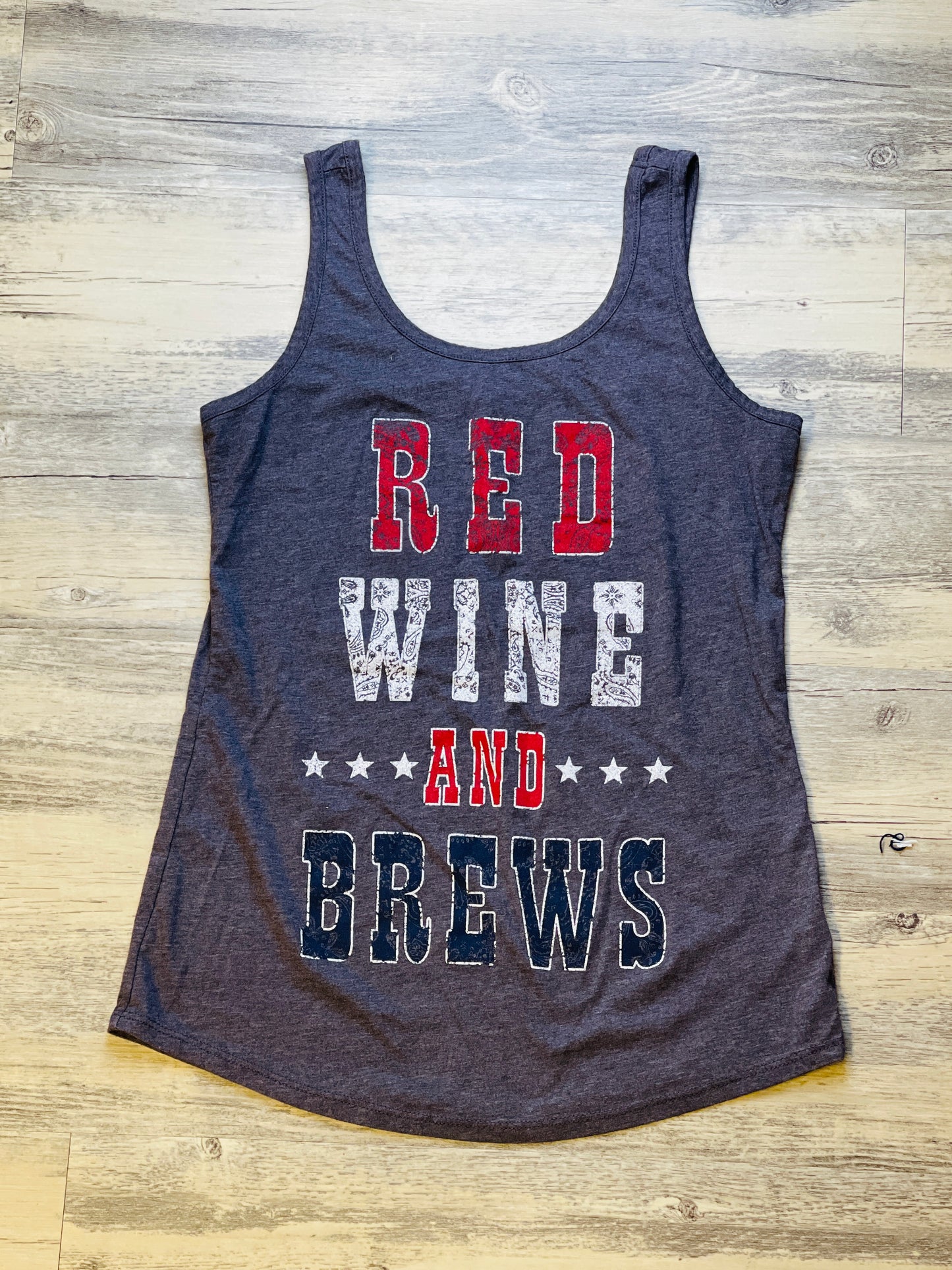 "Red Wine and Brews" Tank - XS