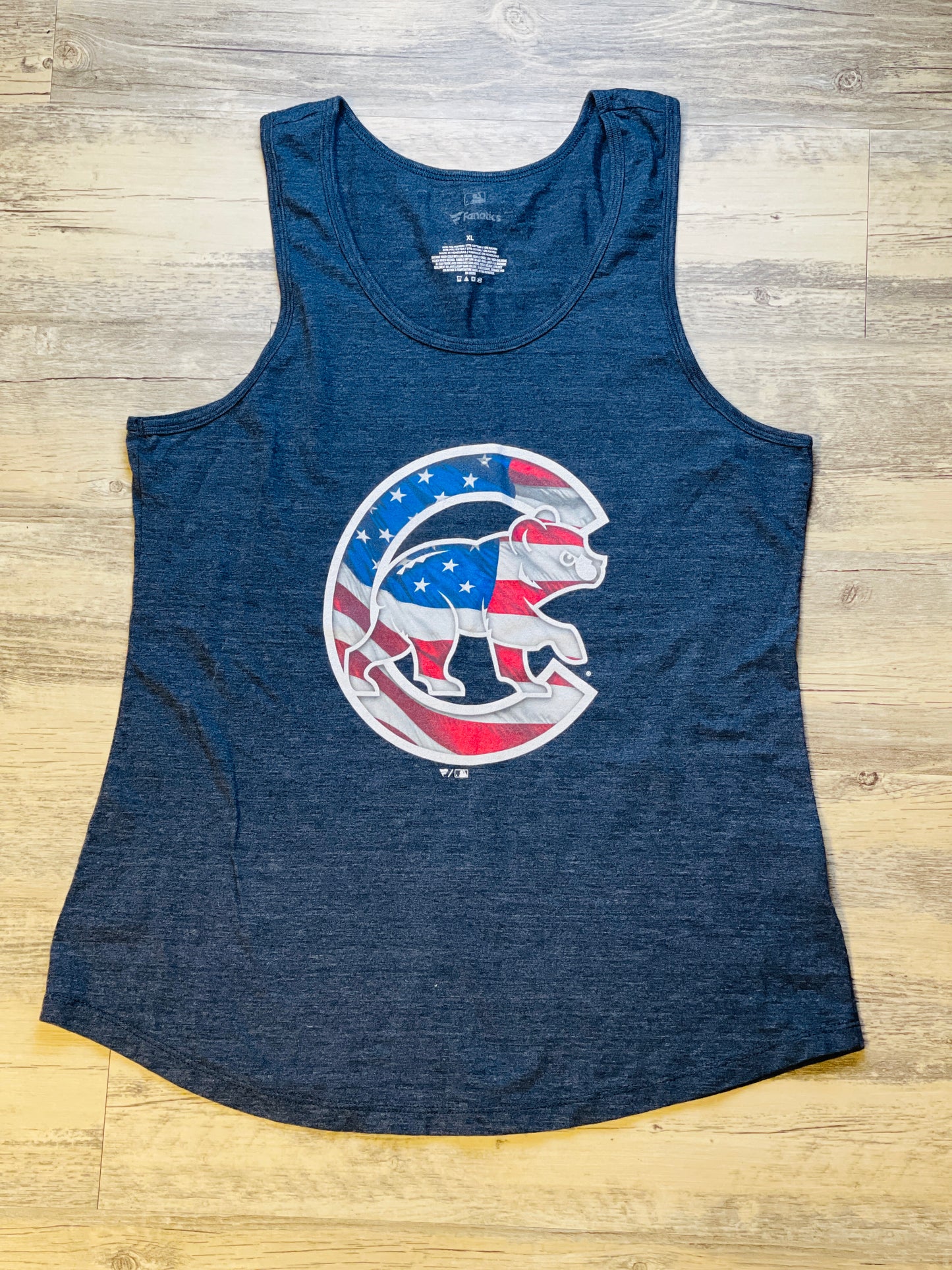 Chicago Cubs "Rizzo 44" Navy Blue Patriotic Tank - XL