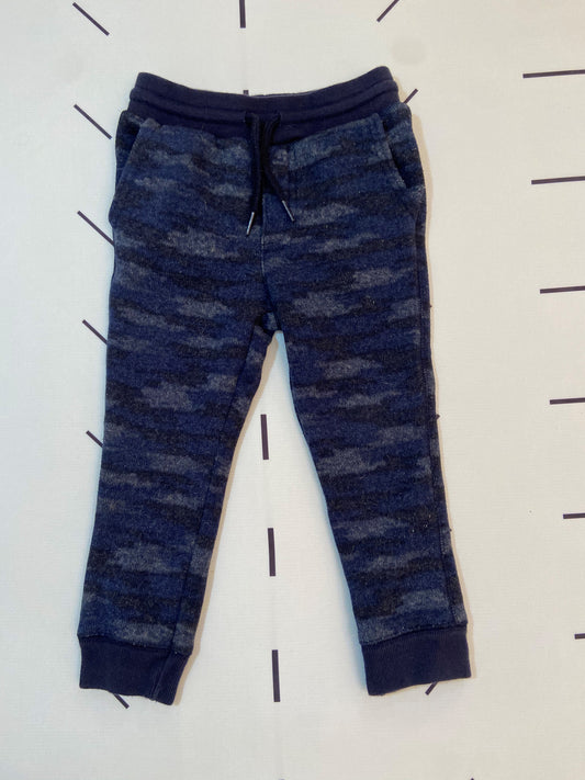 Blue Patterned Functional Drawstring Joggers - 3T