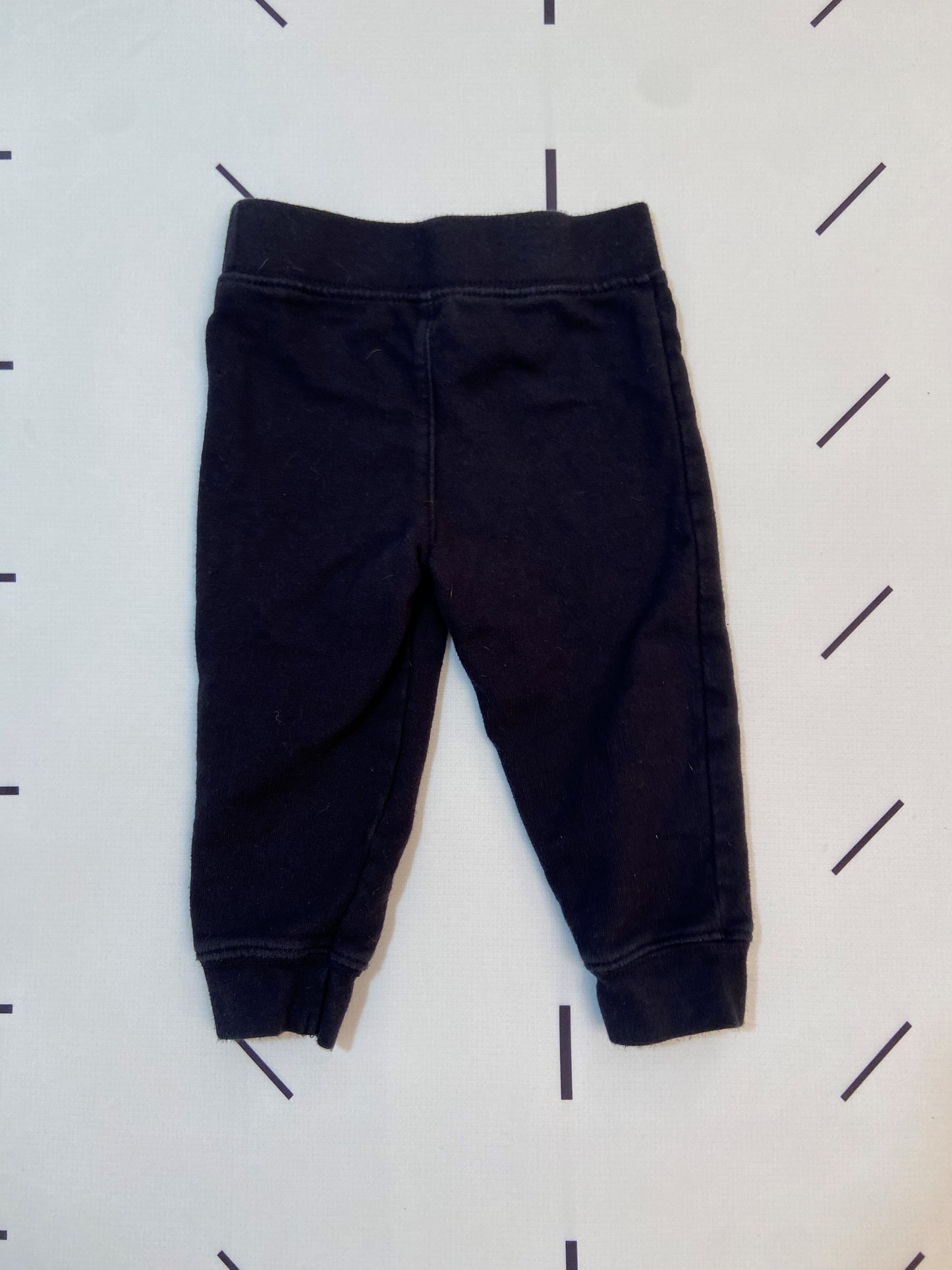 Black Pull-On Joggers - 12 Months