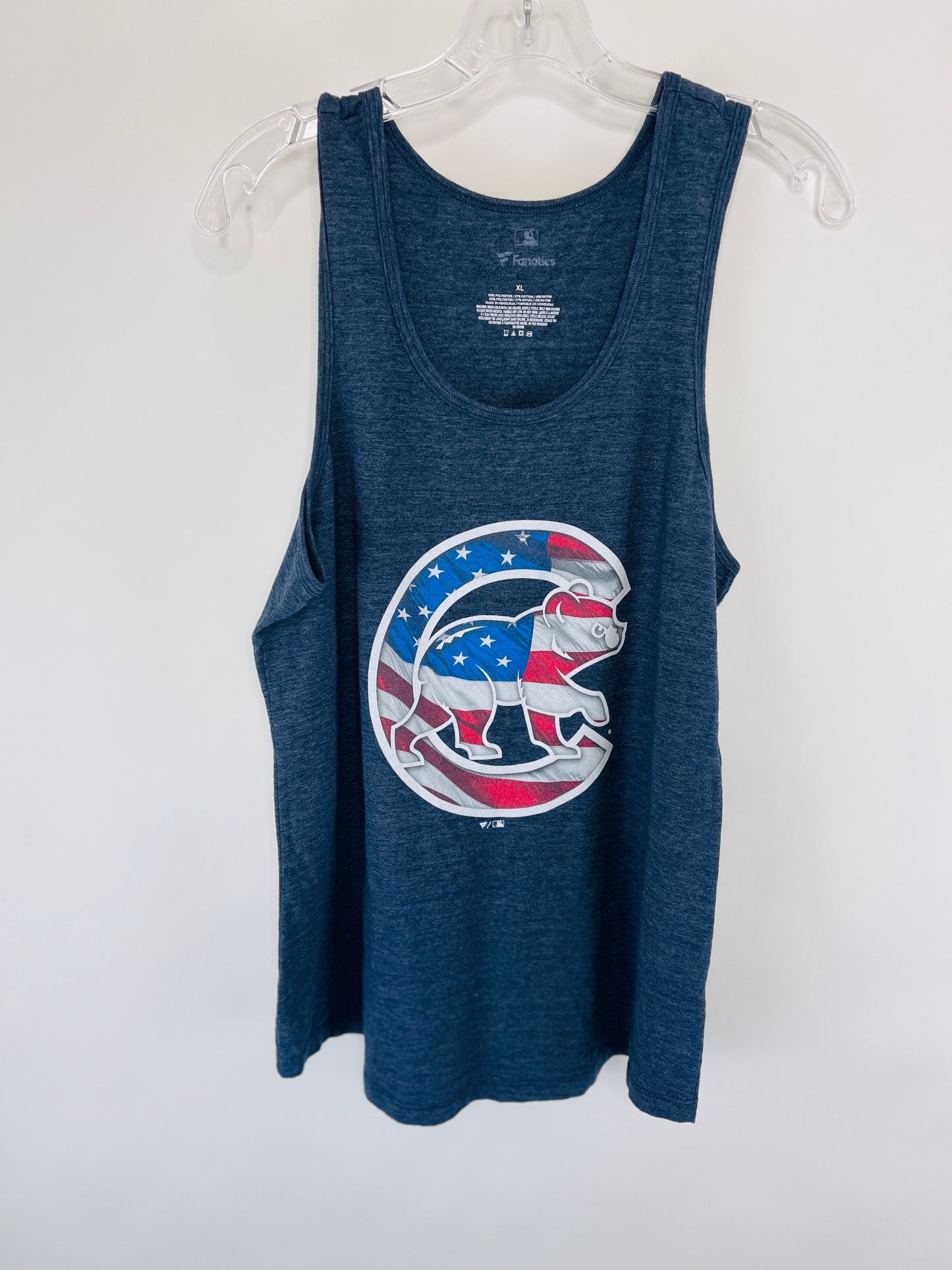 Chicago Cubs "Rizzo 44" Navy Blue Patriotic Tank - XL