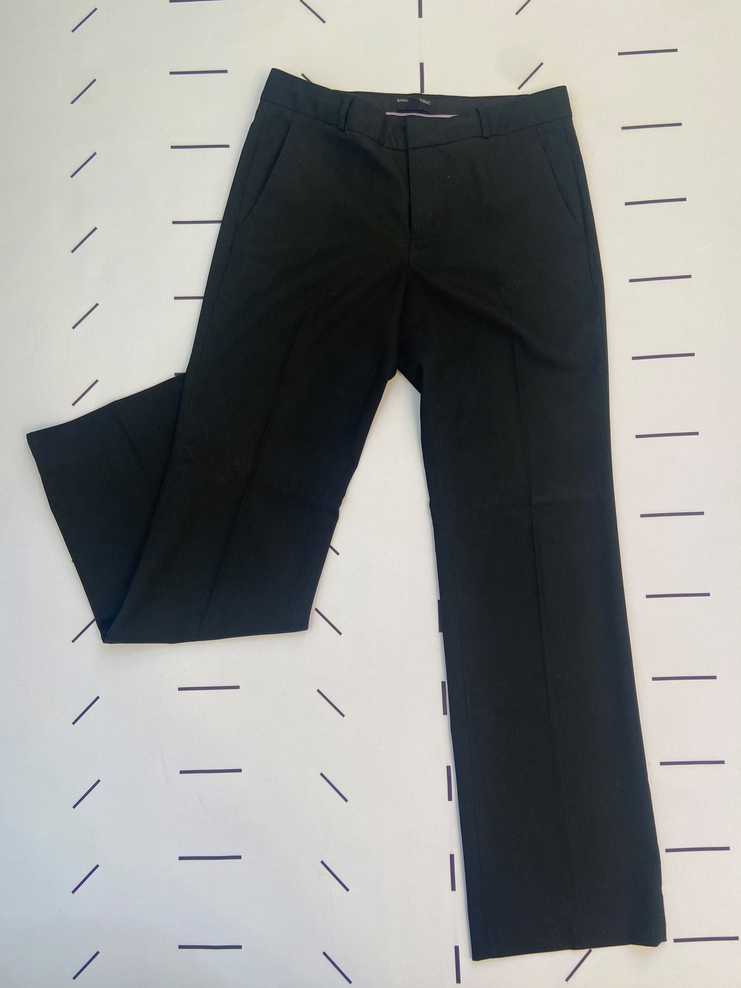 Black Boot Cut Dress Pants - S (6)