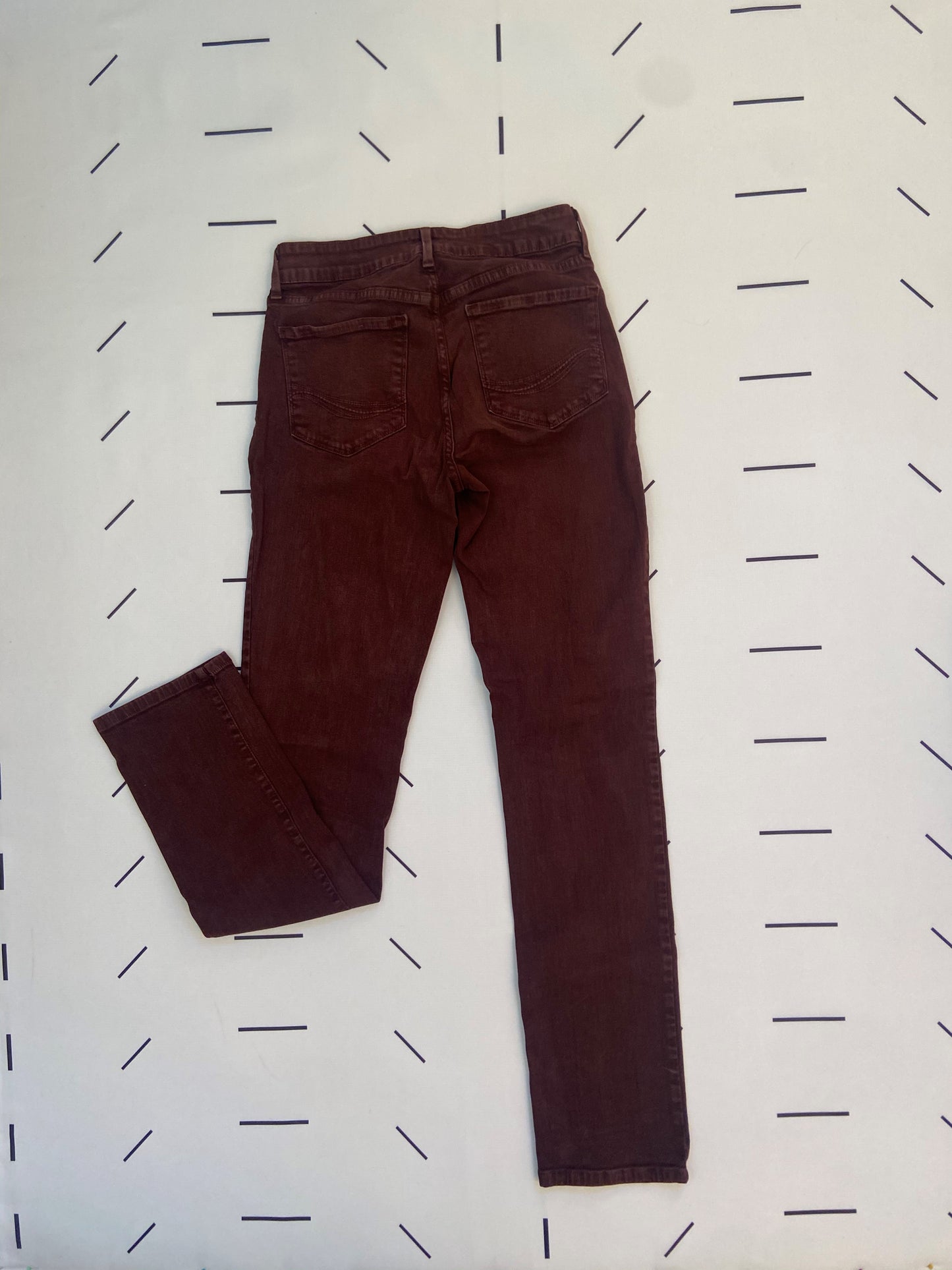 Brown Straight Leg Slim Fit Jeans - S (4)