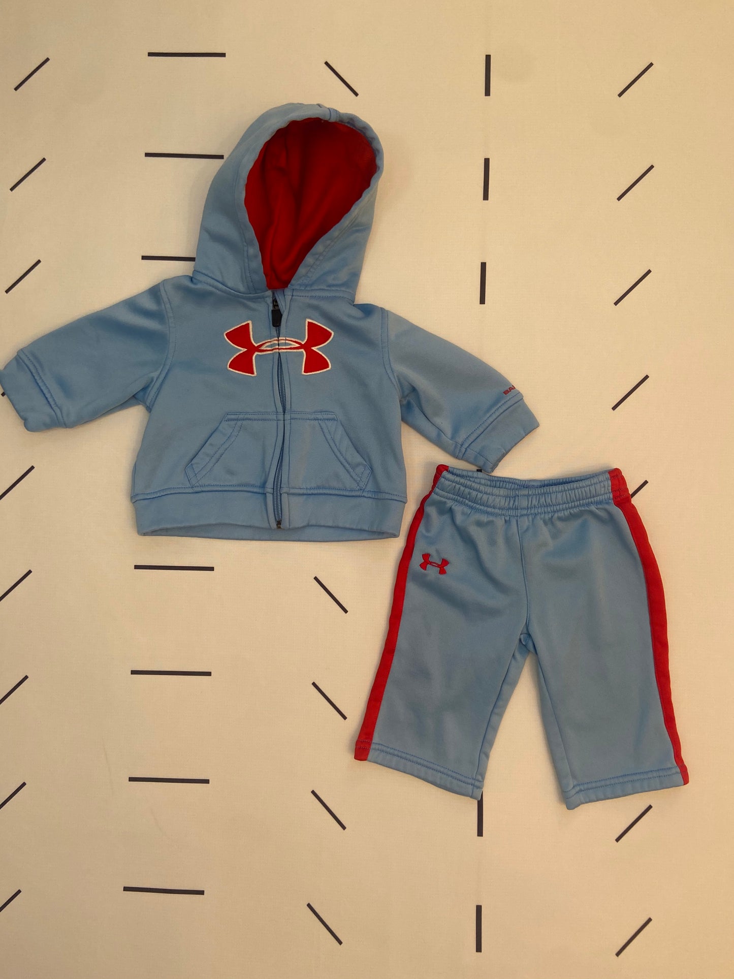 Under Armor Zip Up Outfit - 3/6 Months