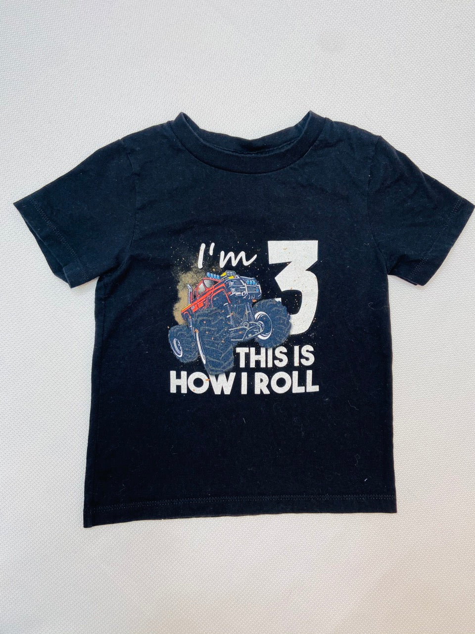 "I'm 3 This Is How I Roll" Birthday Shirt - 3T