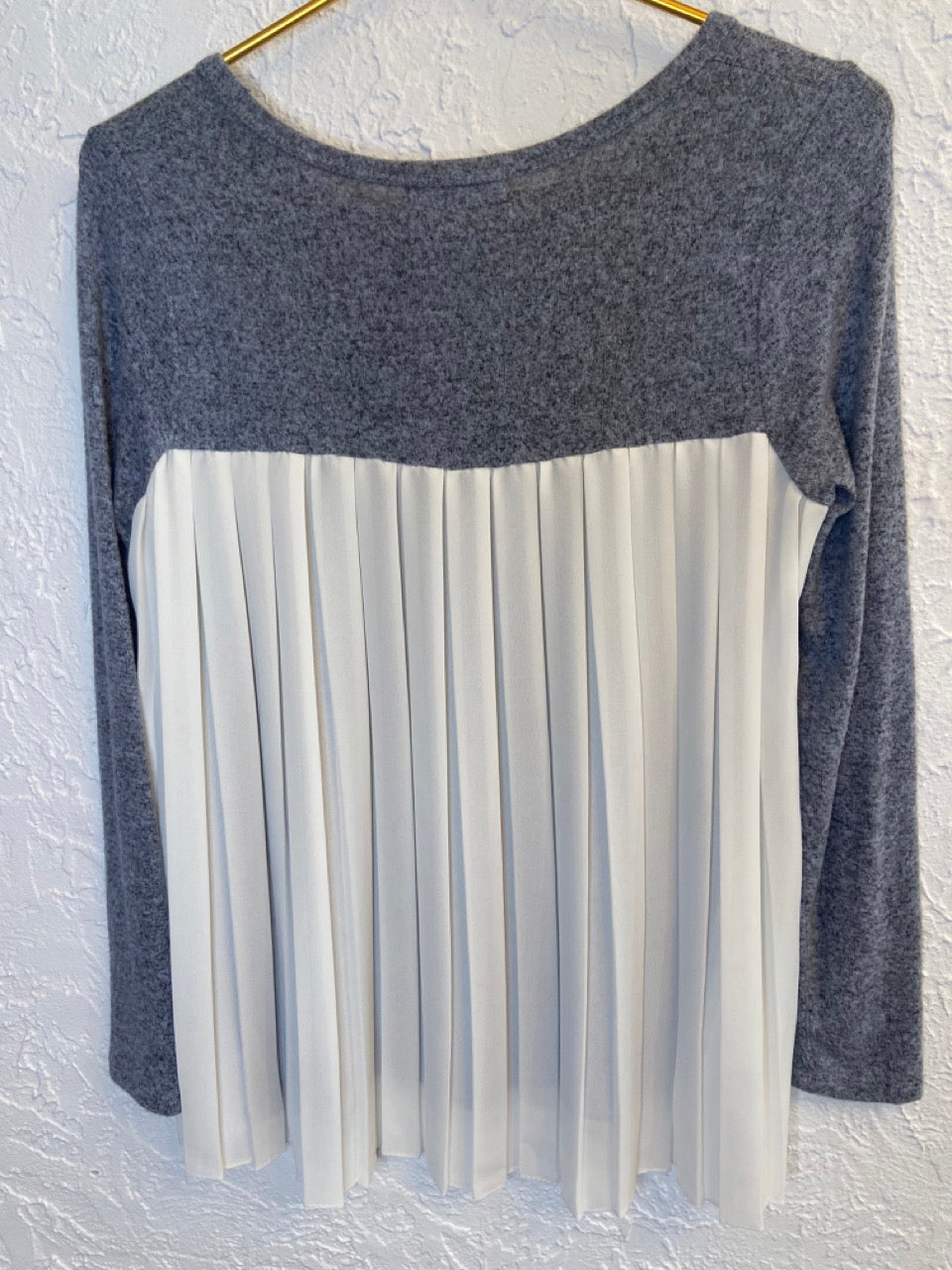 Pleated Back Sweater- S