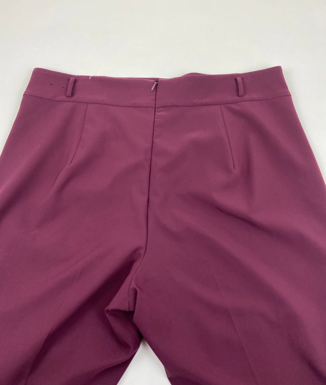 Burgundy Stretch Dress Pants - 24