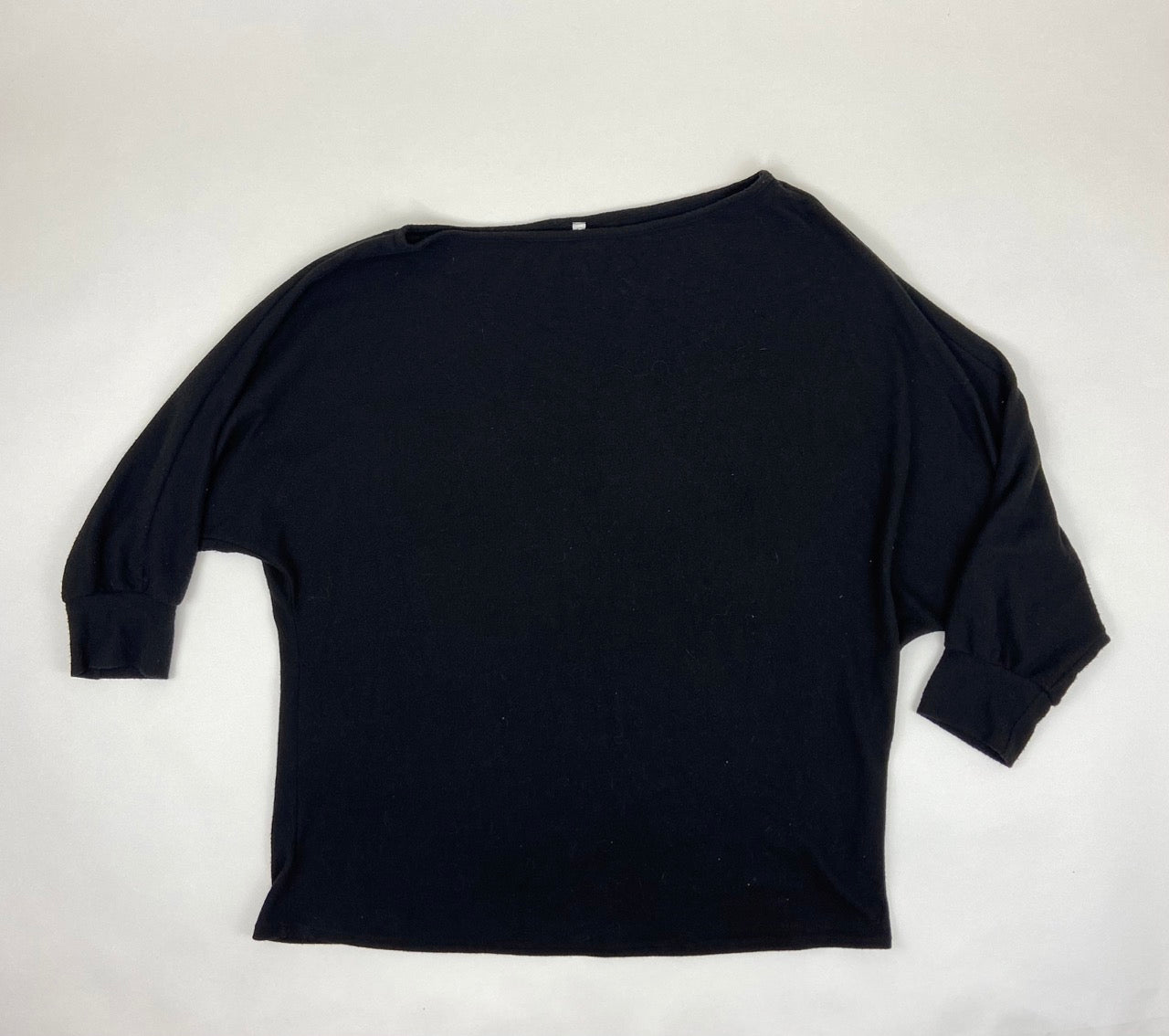 Cozy Black Off The Shoulder Sweater- 3X