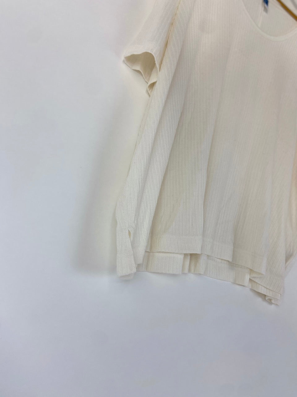 Cream Ribbed Shirt- 3X
