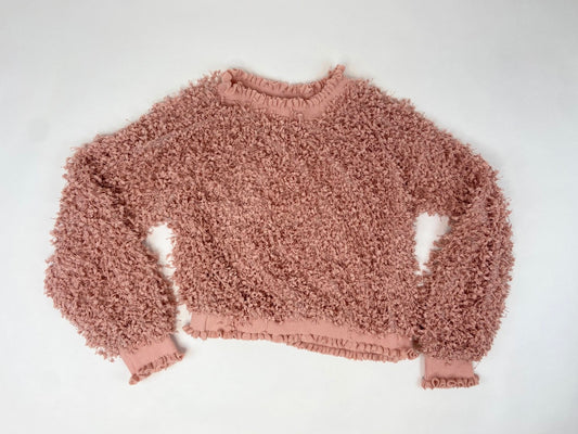 Pink Shag Off The Shoulder Sweater- NWT - M/L