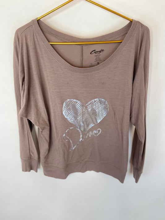Off the Shoulder Dance Long Sleeve- Youth L