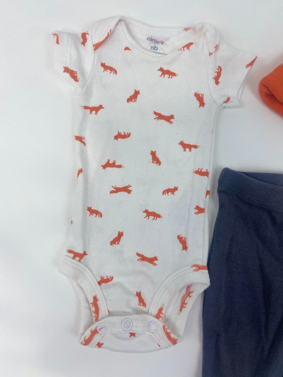 Fox Feet Three Piece Outfit- Newborn