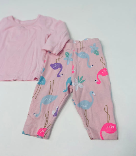 Flamingo Pajamas- 9 Months