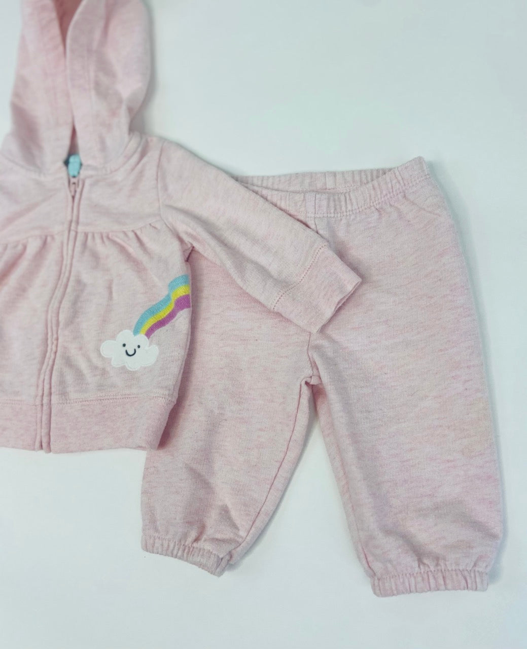 Pink Rainbow Jogger Outfit- 3 Months