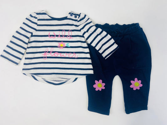 Wild Flowers Outfit- 3/6 Months