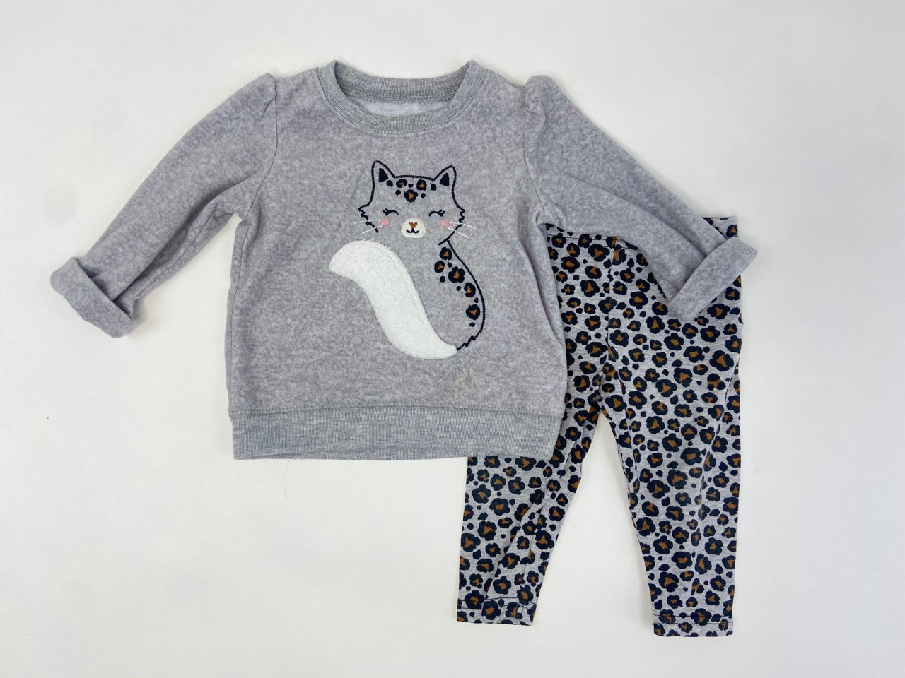 Two Piece Kitty Cat Outfit- 6/9 Months