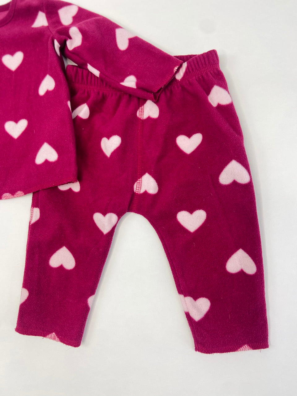 Fleece Hearts Outfit - 6 Months